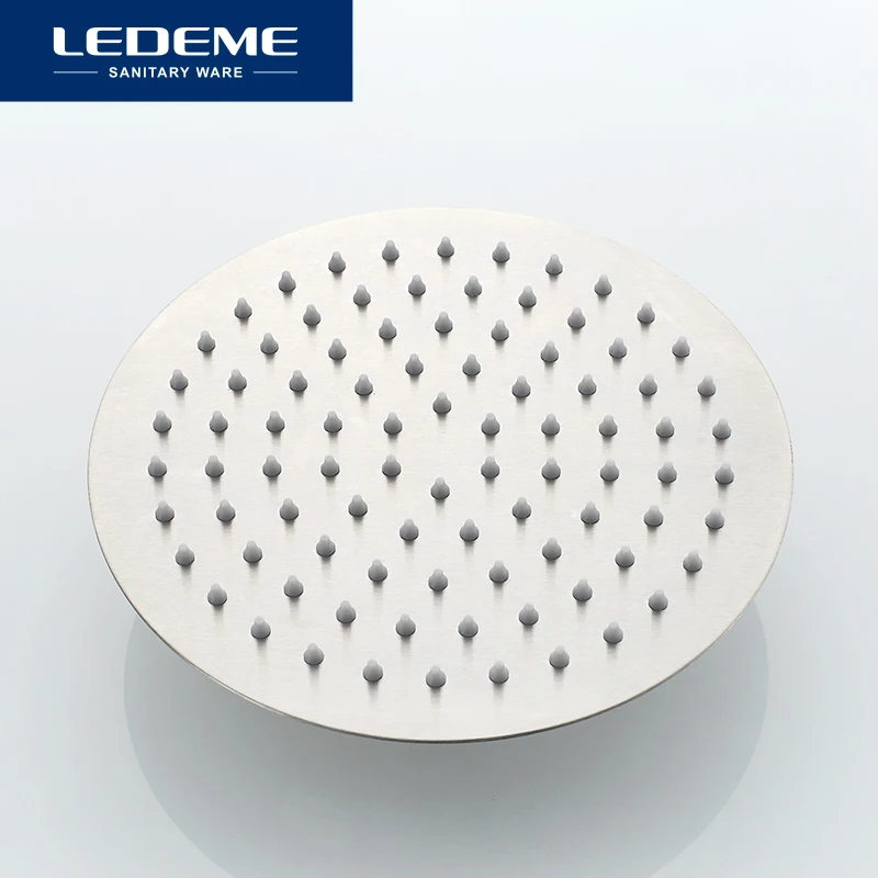 ledeme bathroom shower faucet rainfall stainless steel in wall shower pipe with hand waterfall rain shower faucets tap l72405 free global shipping