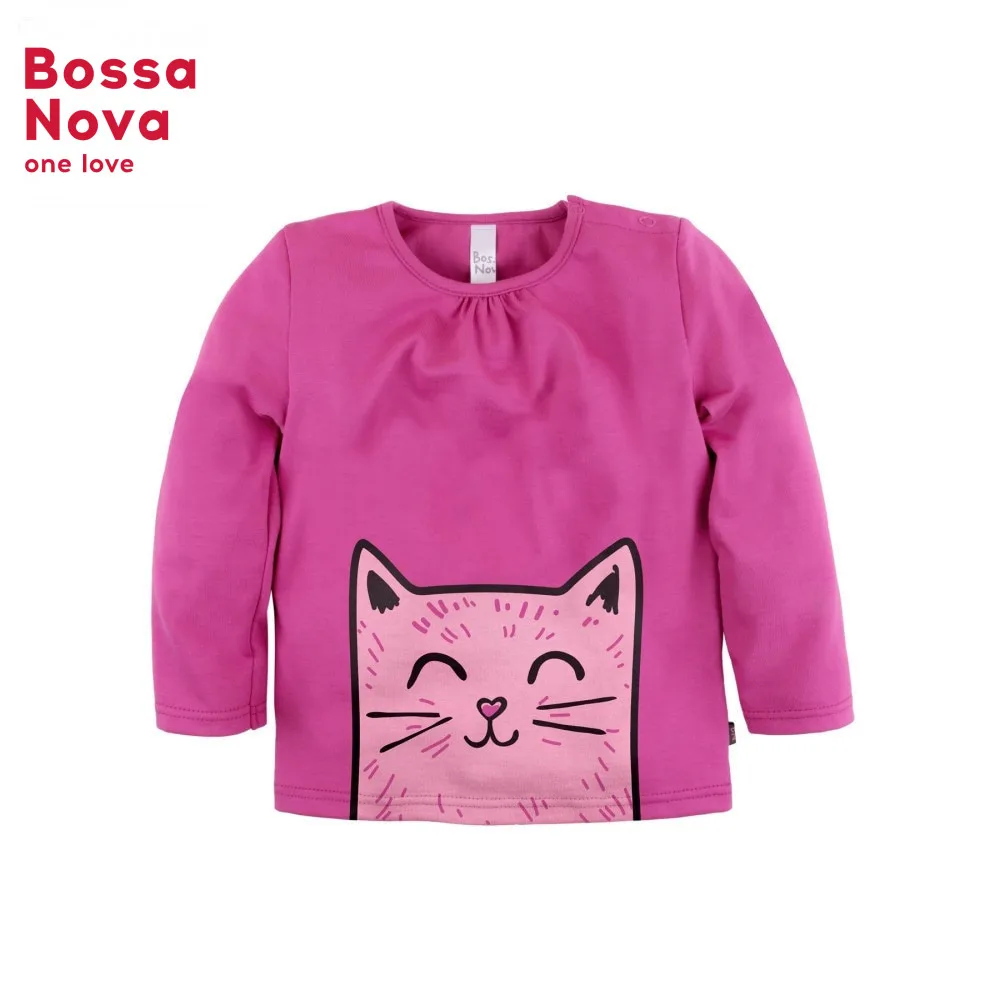 Лонгслив для девочки 'Китти' BOSSA NOVA 207Б 161р|Толстовки и кофты| |