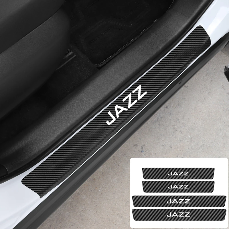 4 шт. защитные наклейки на пороги автомобиля Honda Jazz Pilot Odyssey Accord City Civci CRV FIT