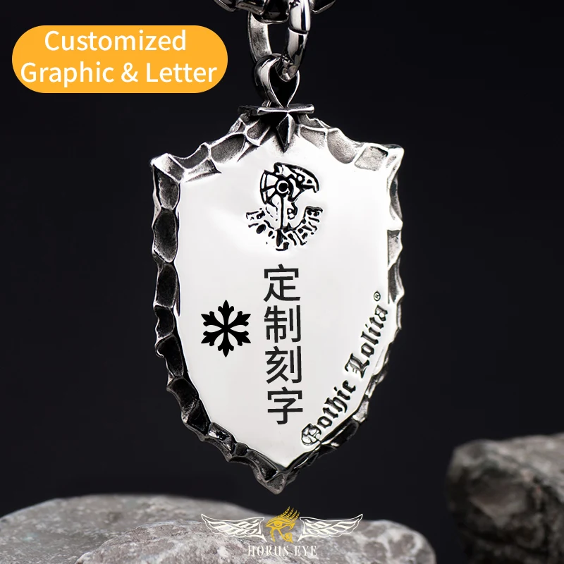 Ожерелье мужское из нержавеющей стали с кулоном глаз Хора|Подвески| |