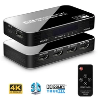 2020 best 4k hdmi switch 2 0 support rgb 444 hdr hdmi switch 4k 60hz hdmi 2 0 switch remote ir uhd 4 port hdmi switch switcher