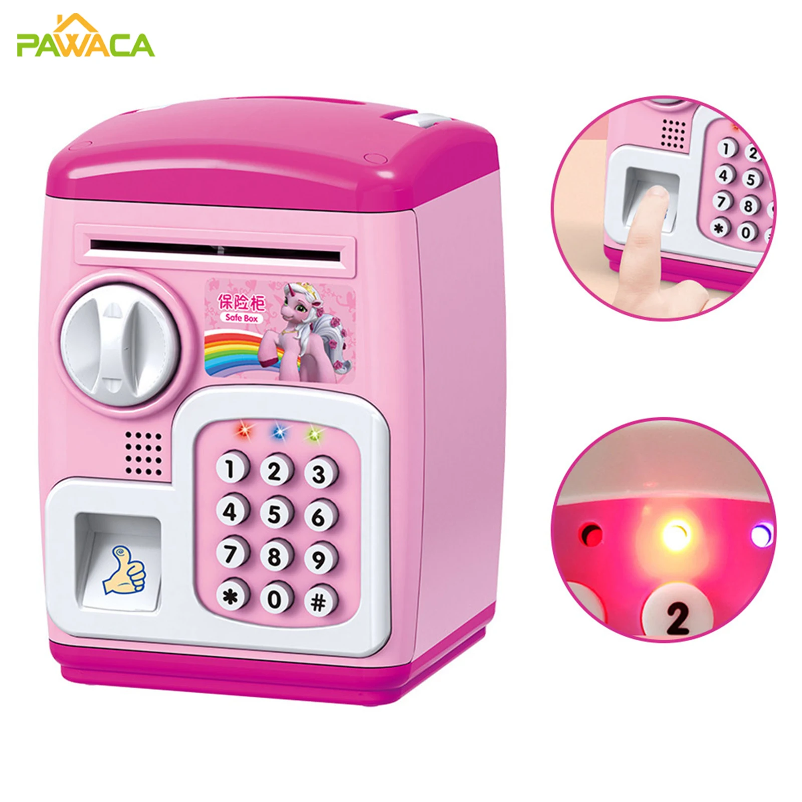 Электронная Копилка сейф копилка для детей Цифровые монеты наличные деньги