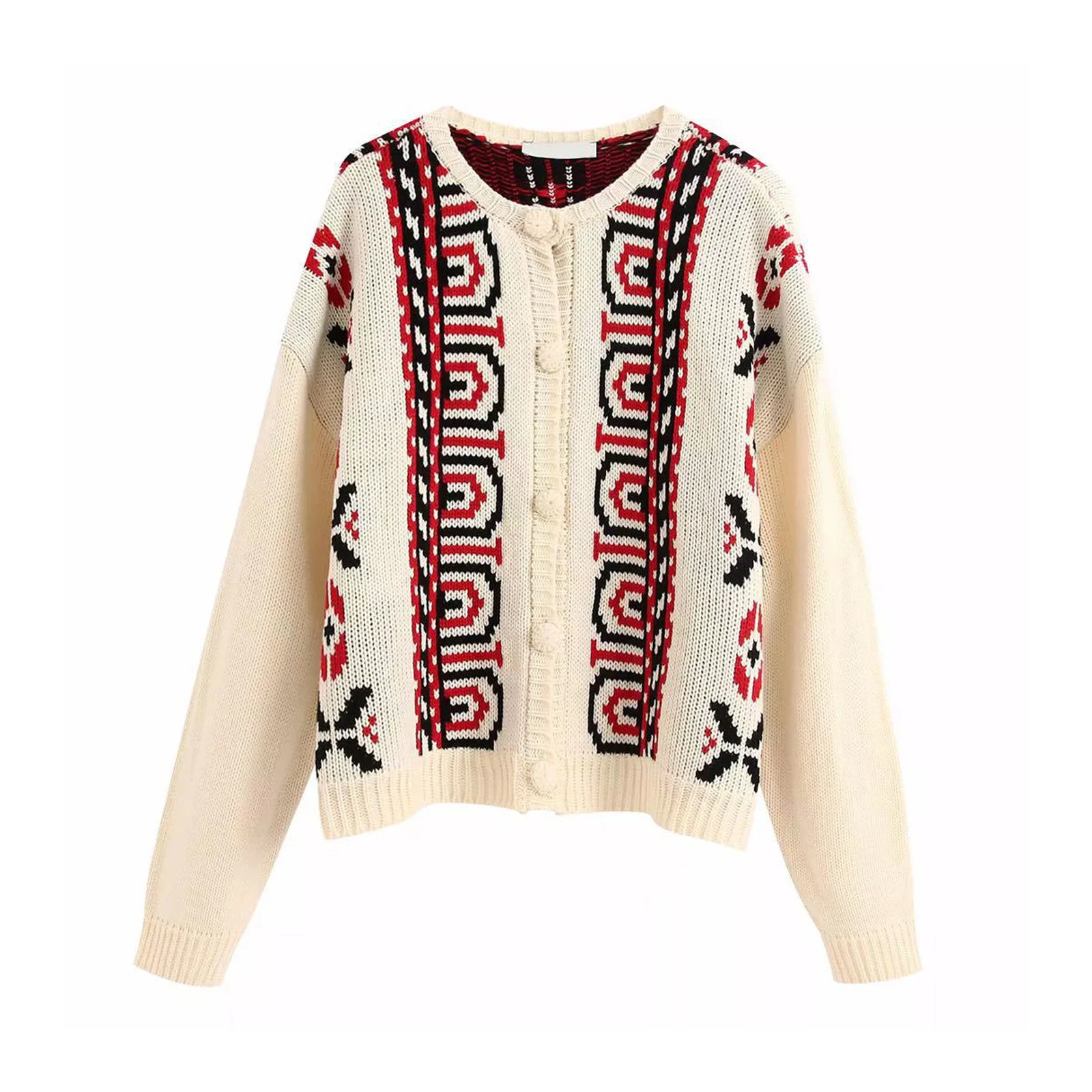 

Women Girls Sweater Y2K Argyle Preppy Knit Sweater Tops Color Block Cardigan Sweater Streetwear Outwear