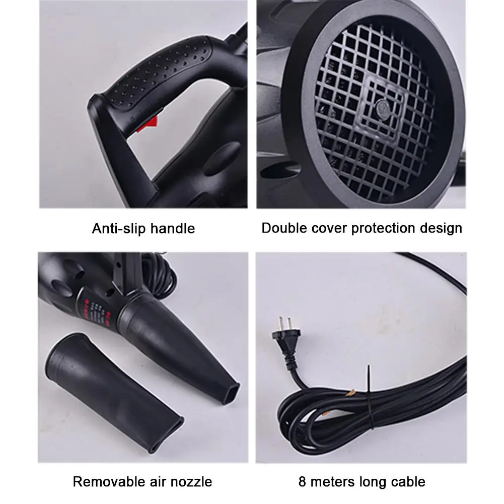 

High Power Industrial Hot Air Car Dryer 220V / Euro Plug 1500W Heater Heating Wind Dryer Rapid Heating Strong Wind Durable