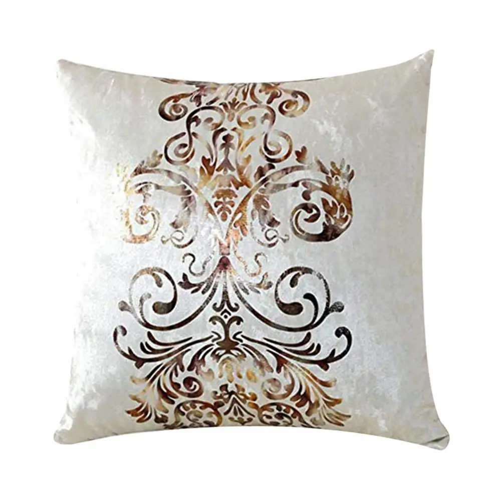 Чехол для подушки Meijuner новая индивидуальная наволочка из флока с бронзовым