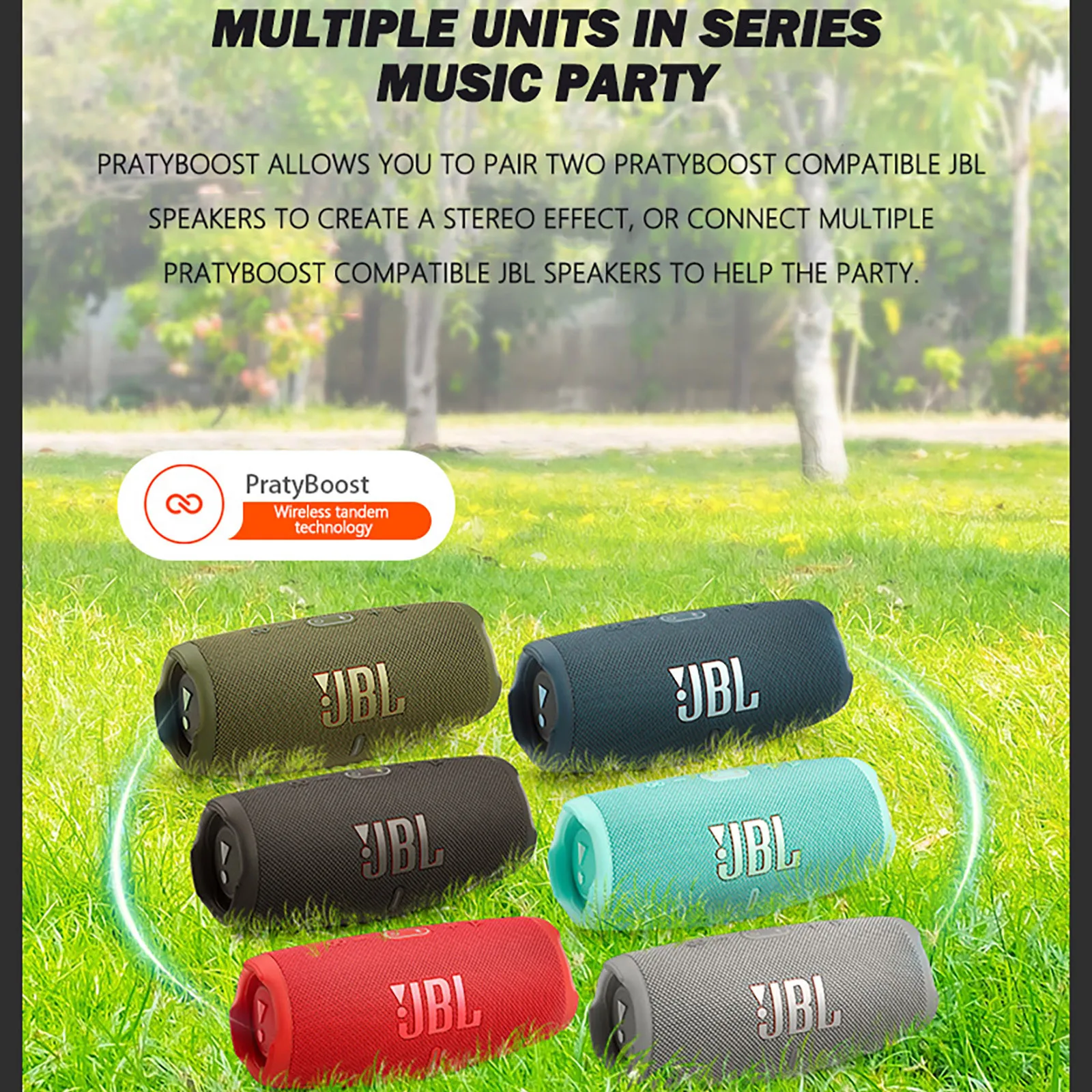 Беспроводная Bluetooth Колонка Charge 5 водонепроницаемая уличная IP67 высокоточная