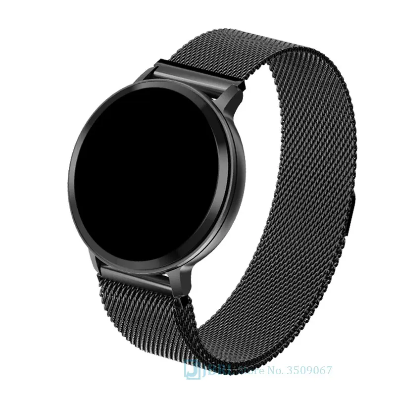 S8 steel black Умные часы из нержавеющей стали для женщин и мужчин, умные часы для Android, IOS, электроника, умные часы, фитнес-трекер, топ, Роскошные Смарт-часы - Цвет: S8 steel black