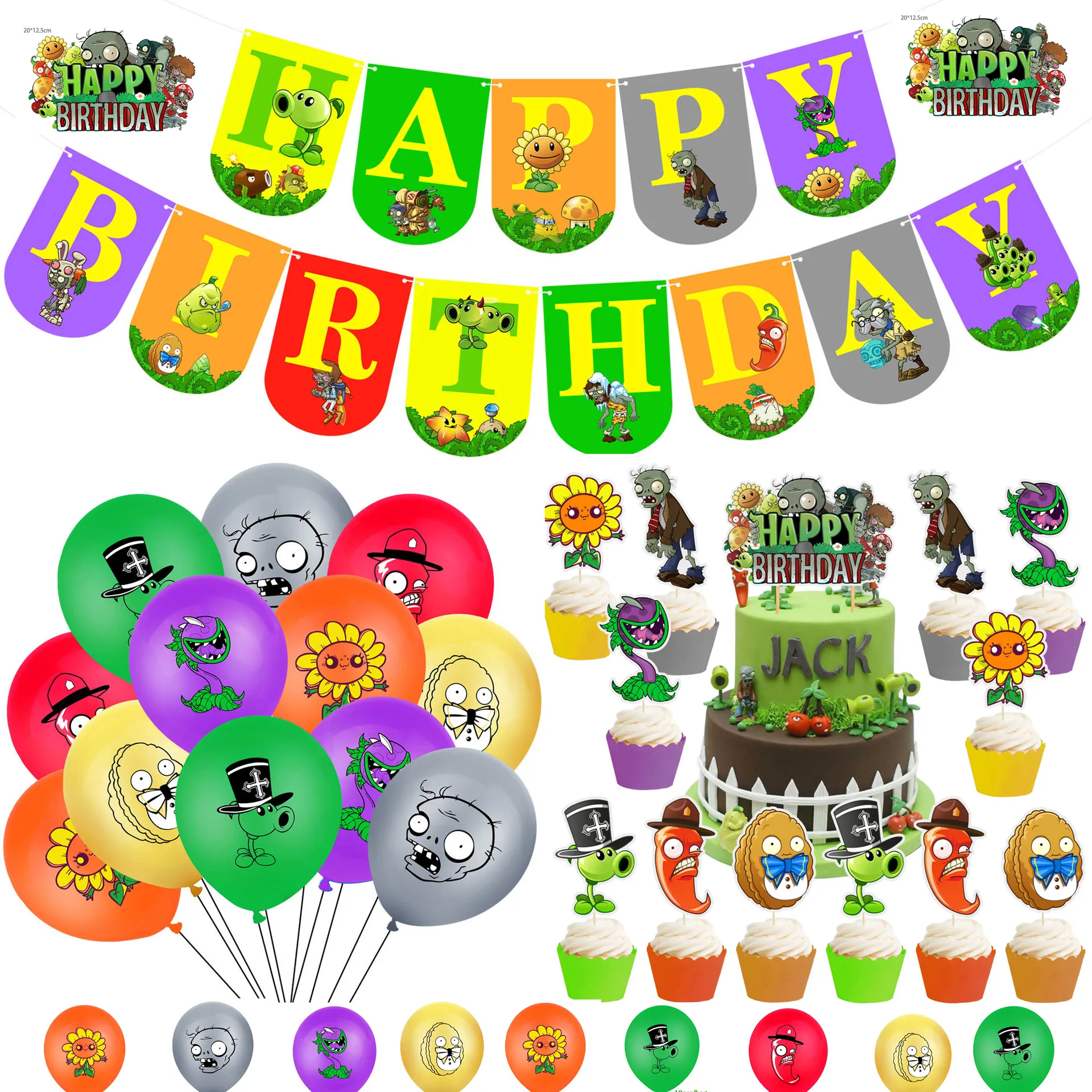 Новинка С изображениями персонажей компьютерной игры Растения против Зомби с