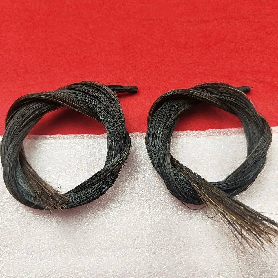 2 мотки скрипка Виола Виолончель монгольский натуральный черный бант волосы