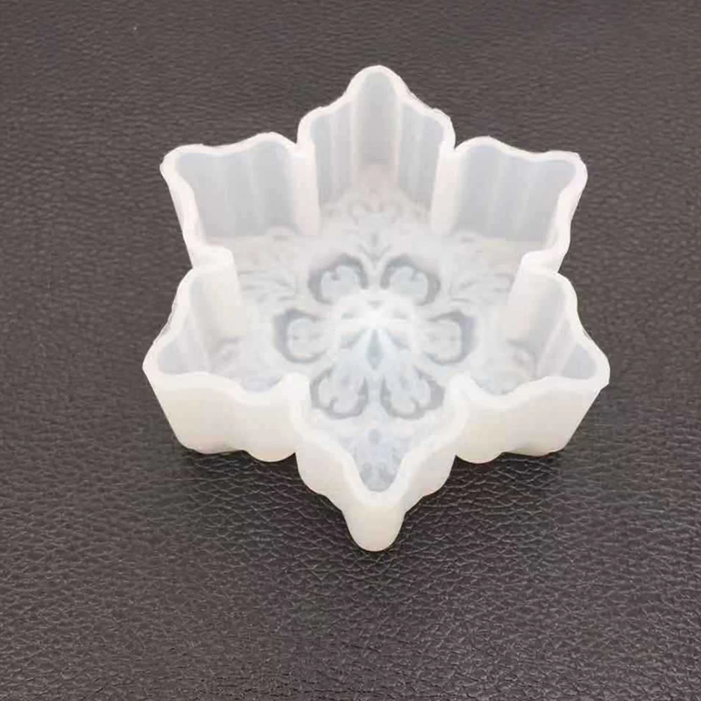 3D Снежинка звезда силиконовая шоколадная форма с принтом сердце любовь мыло