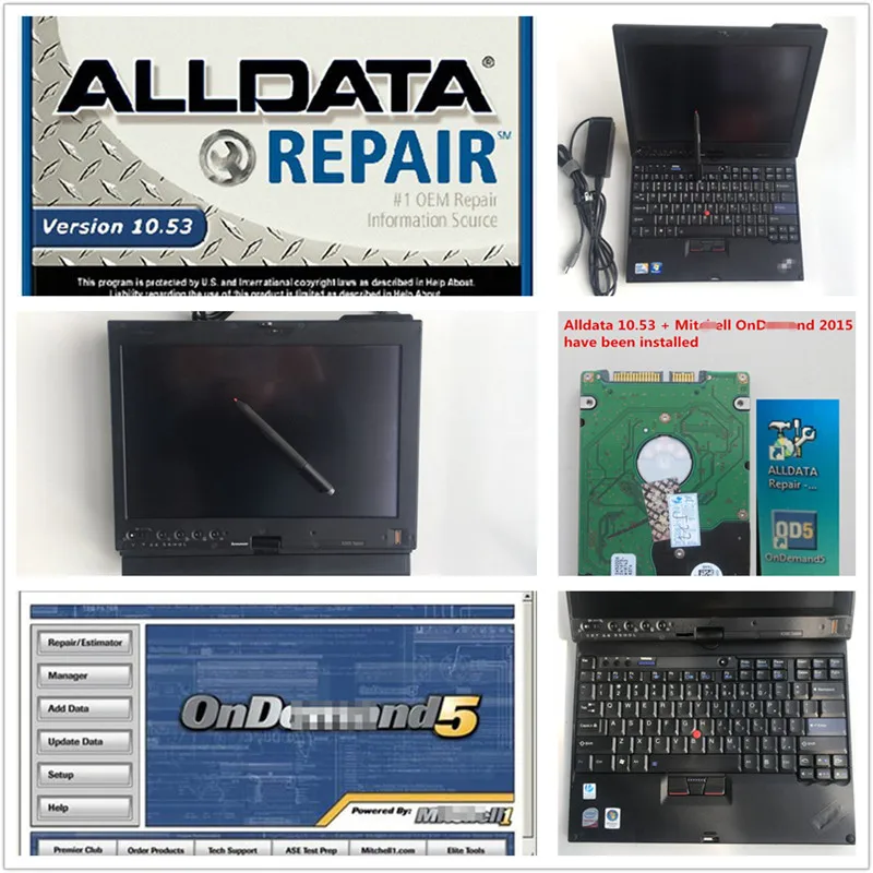 

Alldata auto repair 10.53 mit*chell 2015 ATSG in 1tb hdd installed well computer X200T laptop 4g RAM touch screen use direct