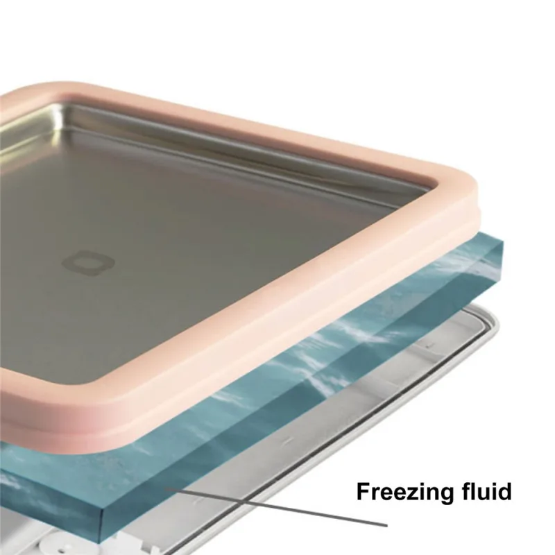 

Ice Cream Machine/pan/roll Frozen Yogurt Sorbet Gelato Family Fun, Healthy Alternative Family DIY (Pink)