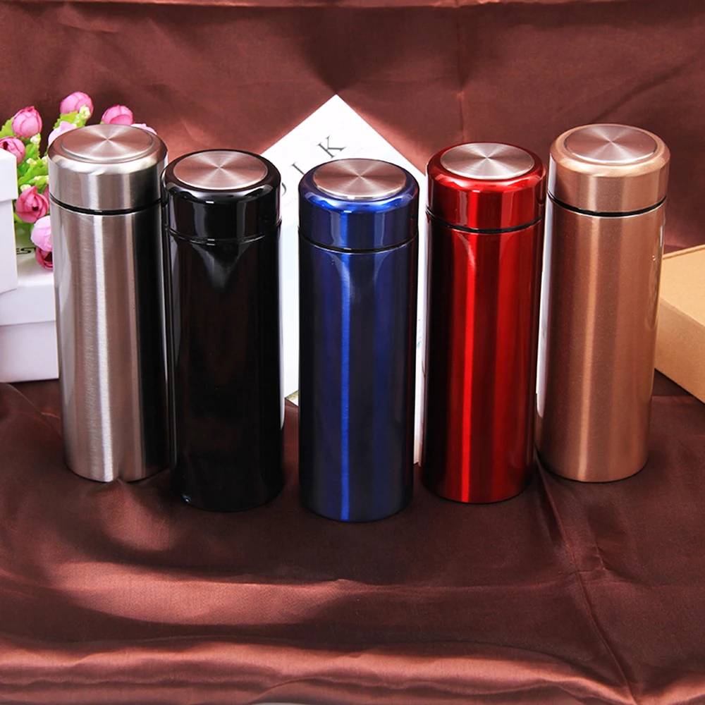 

450ml Fashion Thermos Cup High Quality Business Straight Stainless Steel Liner Insulation Office Tea Bottle Dropshipping