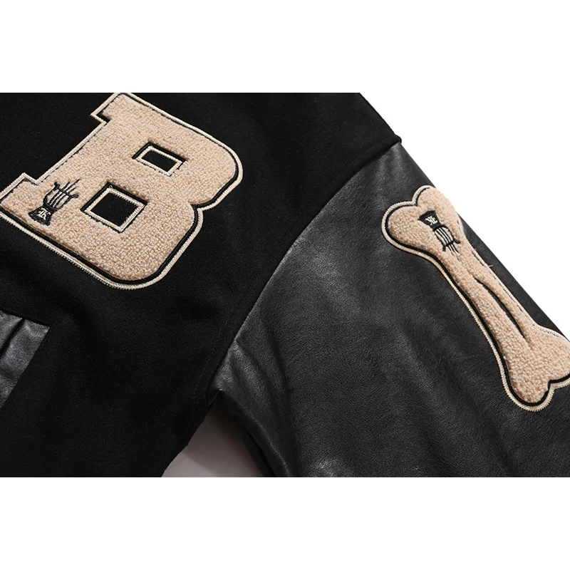 

2021 Spring New National Tide Brand Hip-hop Baseball Uniform Jacket Men's Street Loose Jacket men jacket
