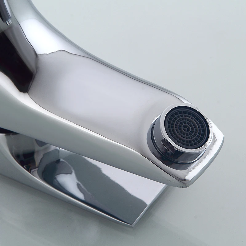 Мини стильный элегантный смеситель для ванной комнаты латунный Смеситель