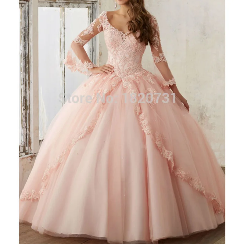 Винтажное платье мятно-синего цвета в стиле Quinceanera для возраста 15 лет кружевное