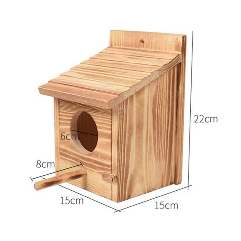 

Large Nest Nest House Bird House Bird House Bird Box Outdoor Birdhouse Wooden Box Round Door
