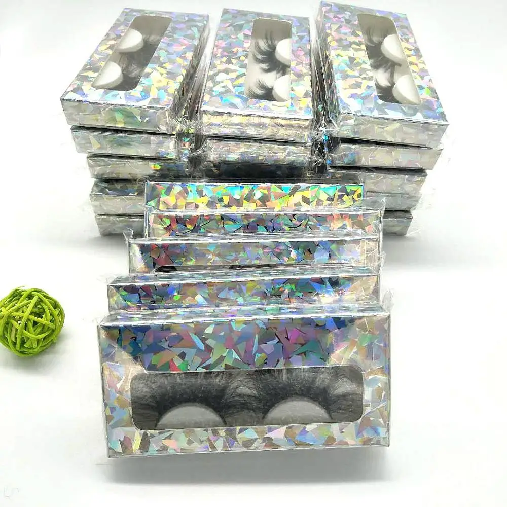 

25mm mink eyelash sexy wispy strips 5d 6d 25mm mink eyelash 2020 hot sale new fashion wholesale soft lashes with paper packaging