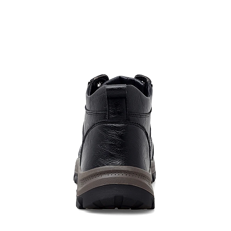 Мужская обувь в английском стиле мужские теплые зимние ботинки на меху уличная