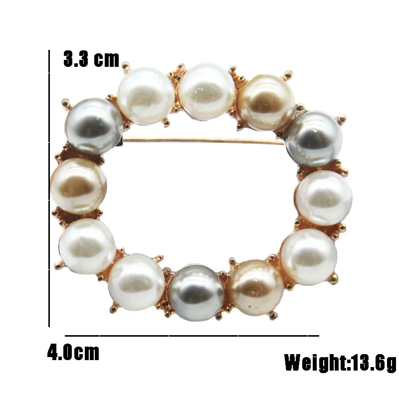 RHao классические круглые броши бриллиантовая брошь для костюма пальто ювелирные