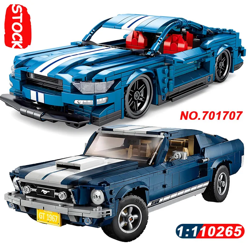 Technic Forded Mustanged 1:8 RC Light 21047 Car Creator наборы Lepinblocks рождественские подарочные игрушки
