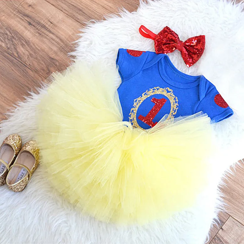 Newborn Baby Girl Sets Tutu Cake Smash Outfits Gift For Girls Clothes 1 Year Birthday Party Wear Clothing 12 Months | Детская одежда и