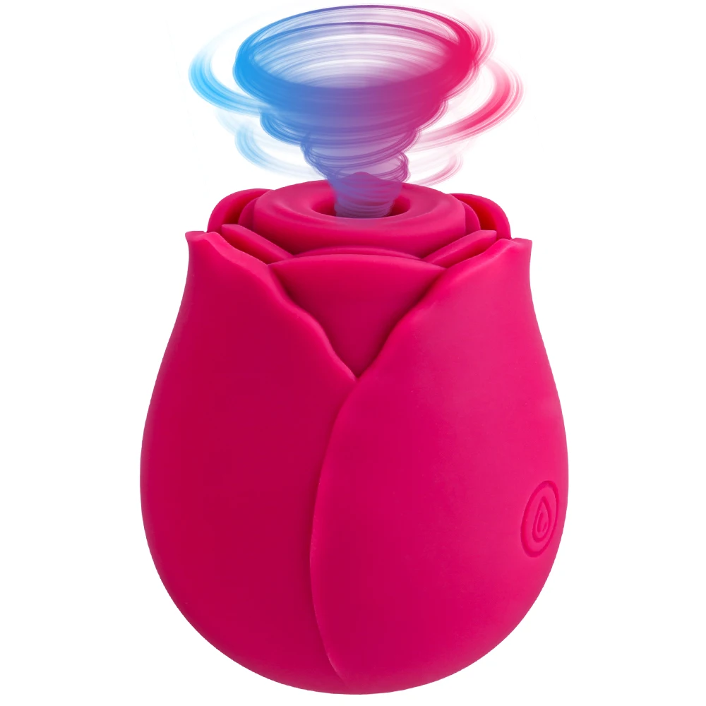 Роза Вибрационный Присоска на клитор вибратор для Для женщин G Spot массажа