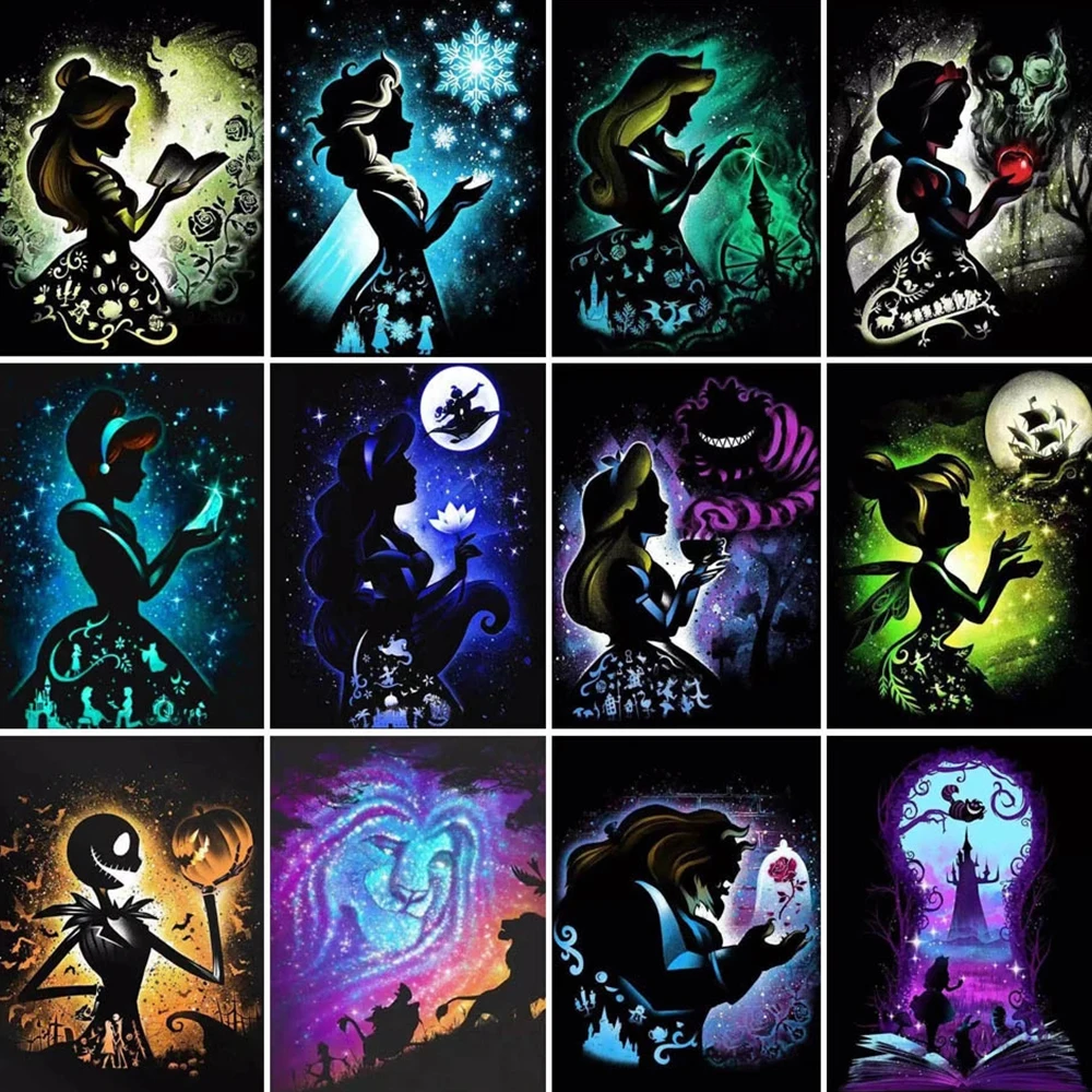 

Disney 5D DIY Diamond Painting Cartoon Princess Series Square Round Kit Brand New Rhinestone High Quality Decorative Painting