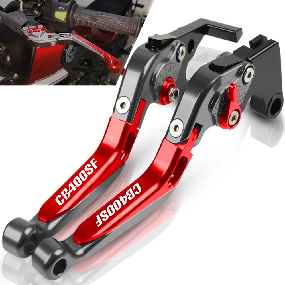 

For HONDA CB400SF 1992 1993 1994 1995 1996 1997 1998 Motorcycle CNC Adjustable Extendable Foldable Brake Clutch Levers CB400 SF