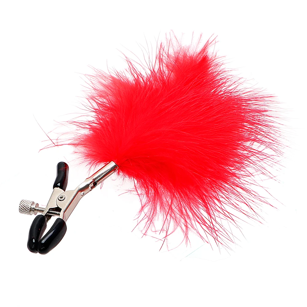 VATINE перо сосковые зажимы игры для взрослых секс игрушки стимулятор сосков Секс