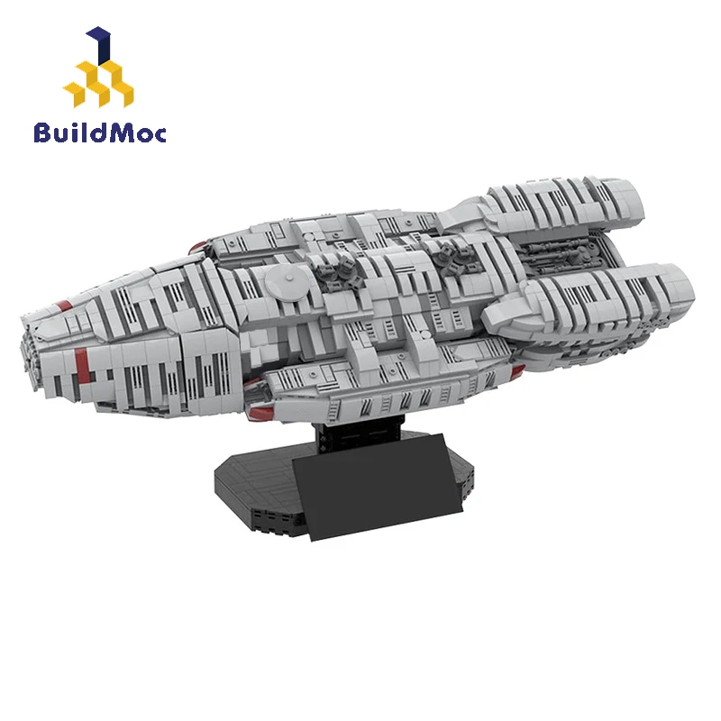 Buildmoc Cylons Wars MOC-57856 Battlestar галактика-UCS масштаб боевой корабль оружие строительные