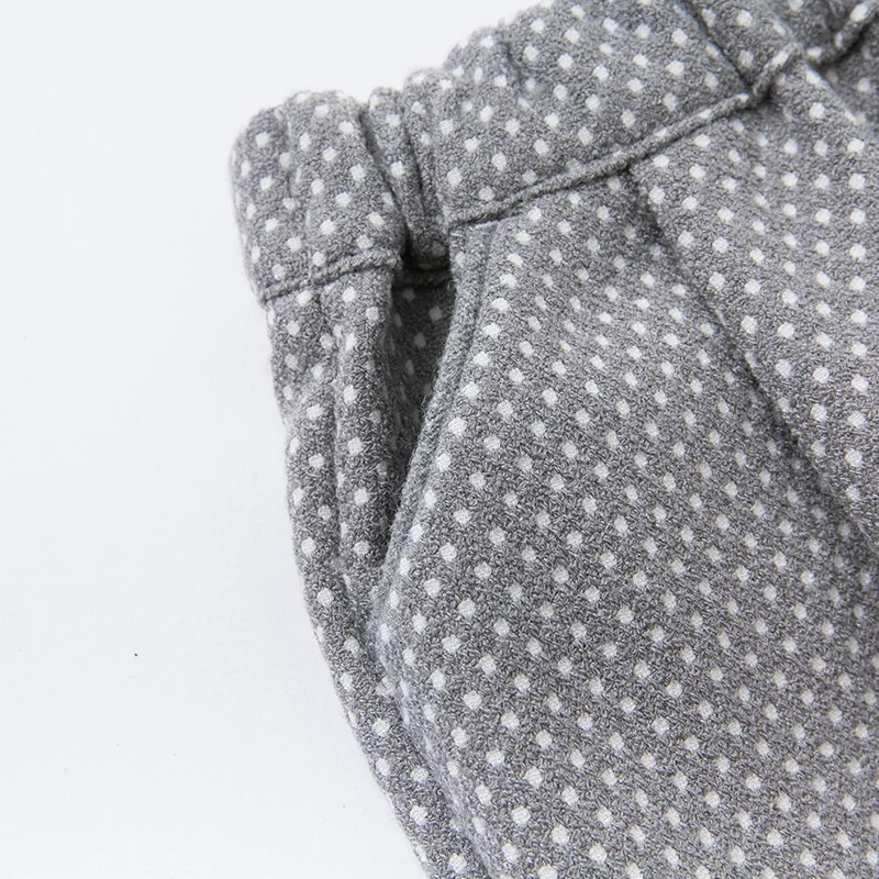 DB14829 dave bella autumn baby girls fashion dots pockets pants children full length kids infant toddler trousers | Мать и ребенок