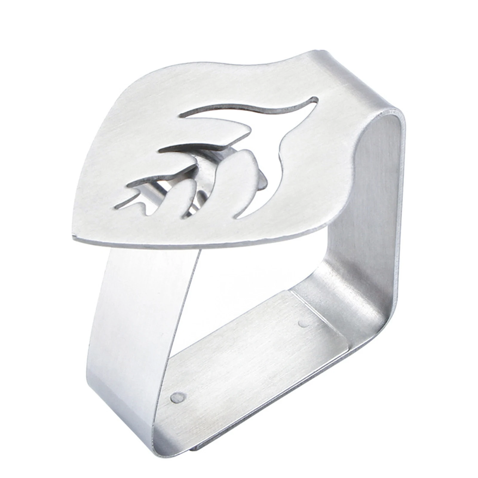 Искусственный декоративный держатель из нержавеющей стали в виде листа