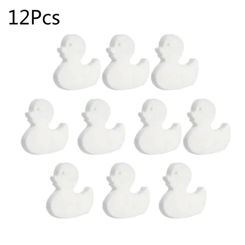 

12pcs Duck Shape Swimming Pool Foam Sponge Filter Tub Spa Oil Absorbing Cleaning D08F