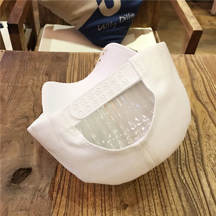 H7606 Women Baseball Hat Female Summer Diamond Outdoor Sunshade Sunscreen Cap Ladies Metal Ring Casual Fashion Hats | Аксессуары для