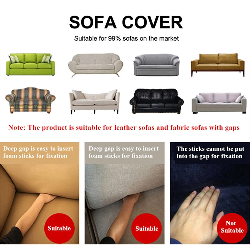 

Elastic Polyester Sofa Cover Tight Wrap All-inclusive Couch Cover for Living Room Sectional L-shaped Slipcover Furniture Cover
