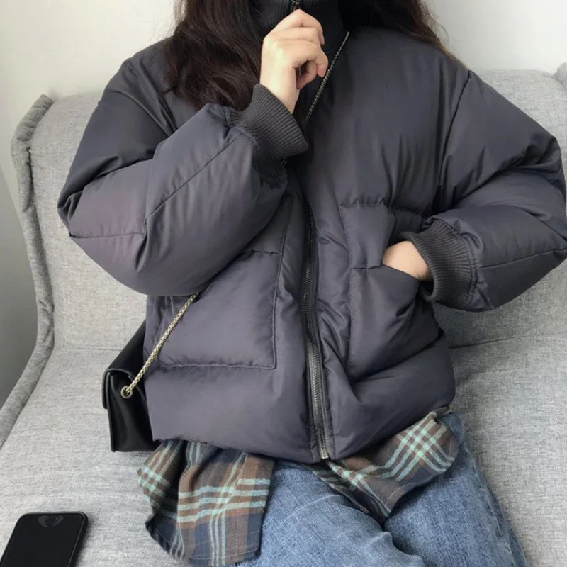 Зимняя и весенняя женская куртка короткая верхняя одежда Женское зимнее пальто с