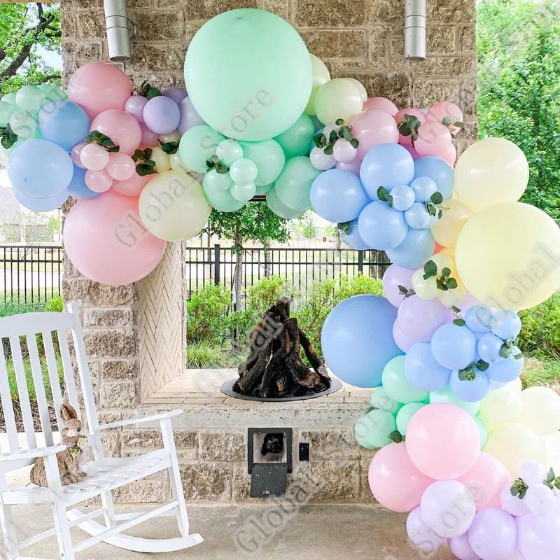 

99Pcs Maca Pink Maca Blue Maca Yellow Party Decorations Ballon Decoration Balloon Arch Latex Balloons Other Birthday Party Other