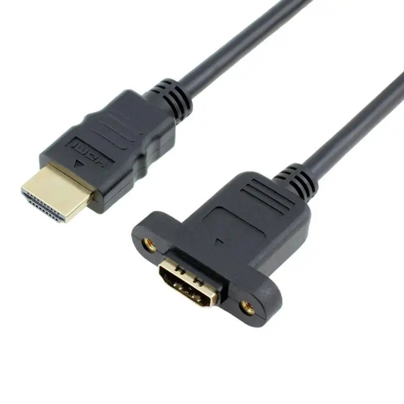 Совместимому с HDMI 1 4 19pin мужчина к Совместимость Тип Женский удлинитель винтовым