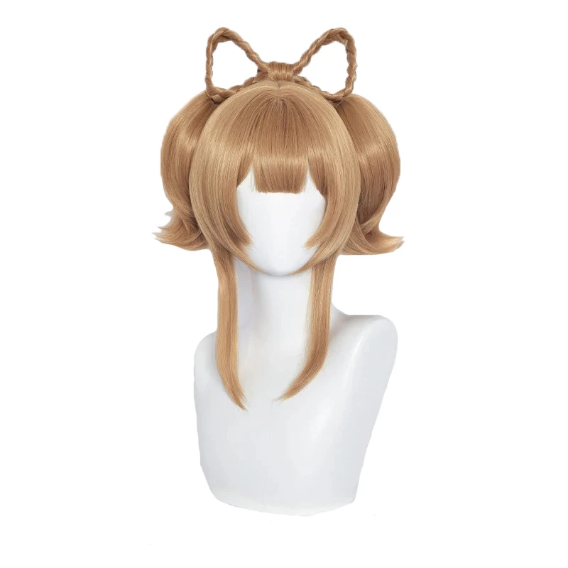 

Genshin Impact Косплей Yaoyao парик 40 см коричневый конский хвост с зажимом синтетические термостойкие волосы женские аниме ролевые игры