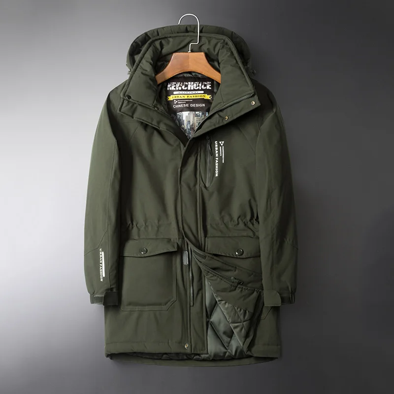 2021 зимняя повседневная классическая Толстая парка с длинным воротником пальто