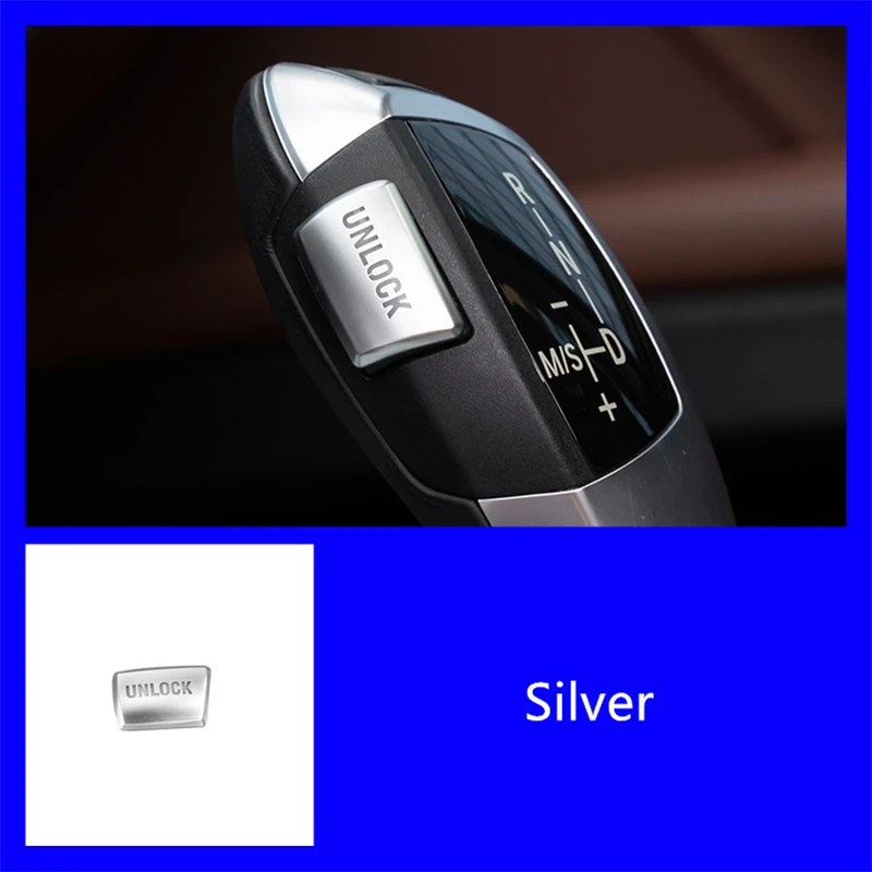 

Автомобильная ручка переключения передач, кнопка разблокировки, декоративная накладка для BMW 5 серии E60 F10 X5 X6 E70 E71, кнопка парковки, аксессуары для интерьера