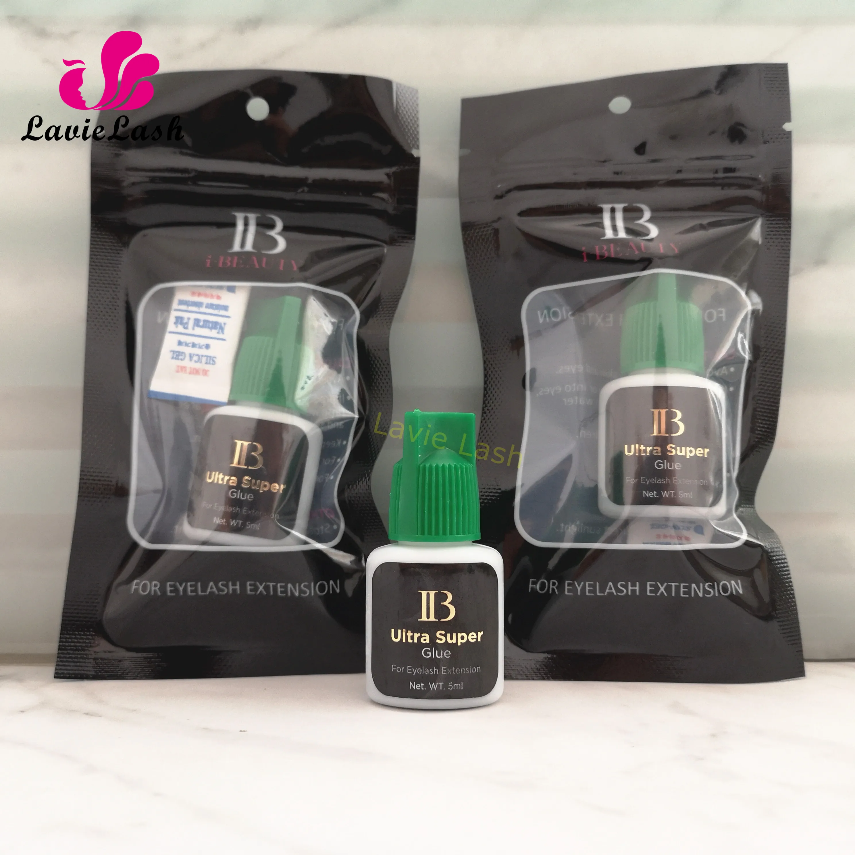 Супер клей IB Ultra индивидуальный быстросохнущий для наращивания ресниц 2s зеленая