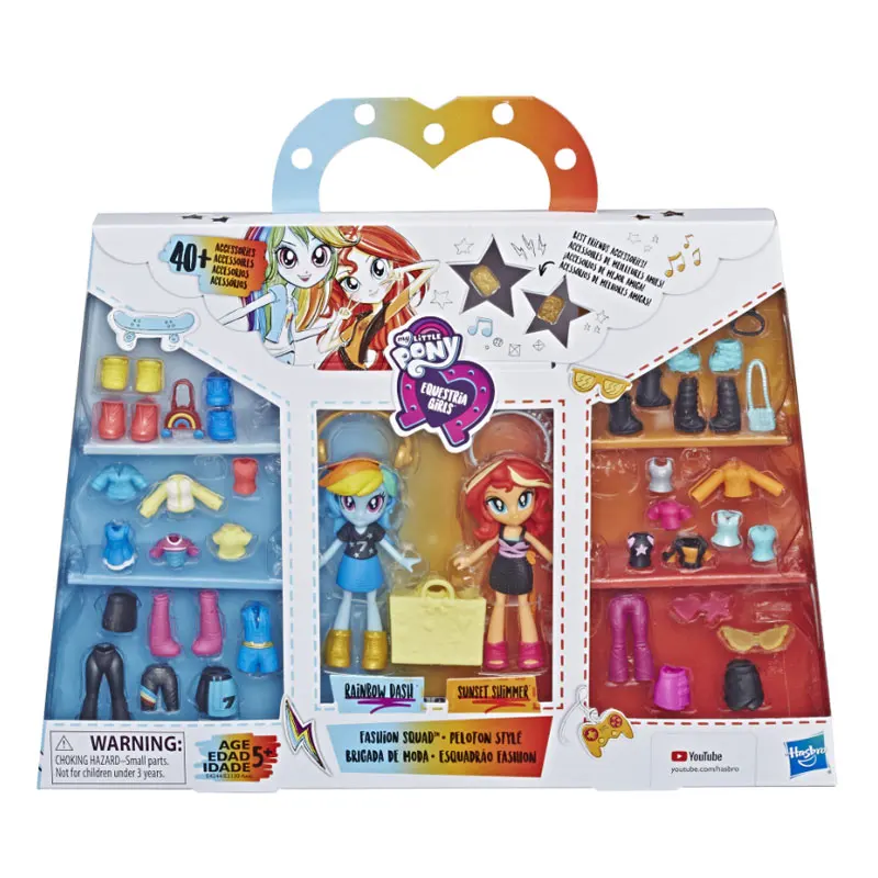 My Little Pony, 10 см, Эквестрия, для девочек, Мини-куклы, фигурка, коллекция, модель, куклы, игрушки для девочек - Цвет: A  pony set