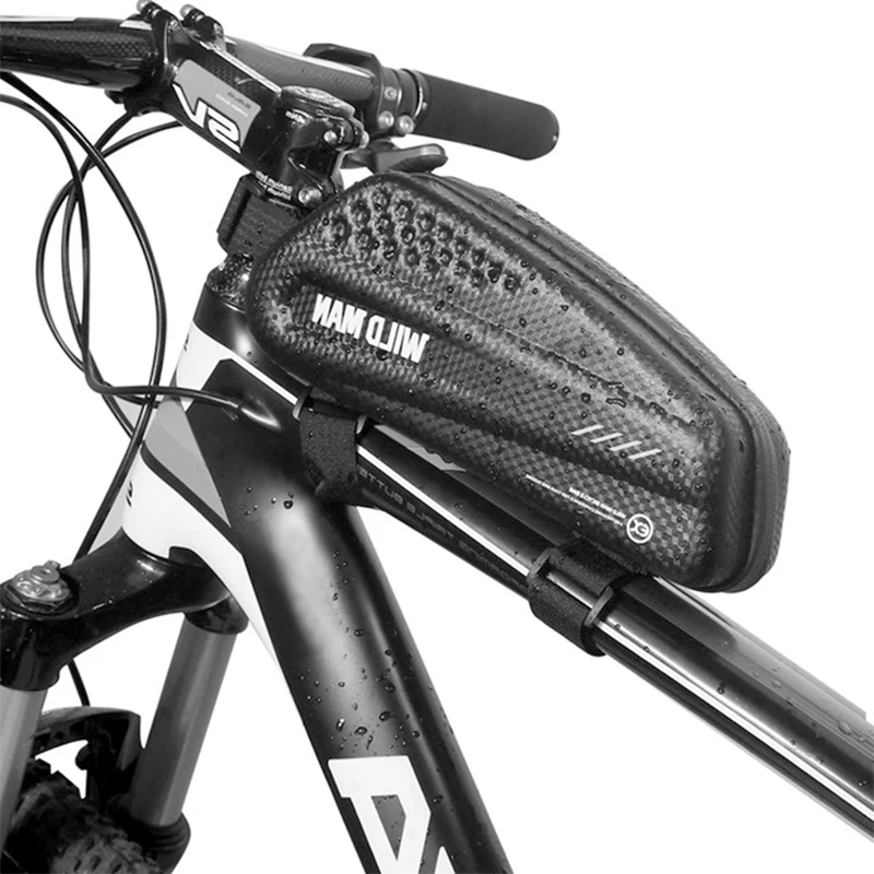 

WILD MAN EX Hard Shell Mountain Bike Bag Top Rain And Waterproof Bike Front Frame Bag Large Capacity MTB Cycling Accessories