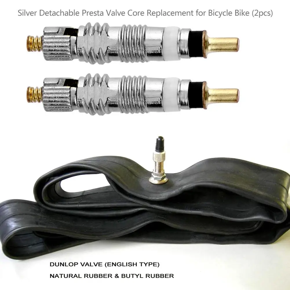 Silver Detachable Presta Valve Core Replacement for Bicycle MTB/Road Bike | Спорт и развлечения