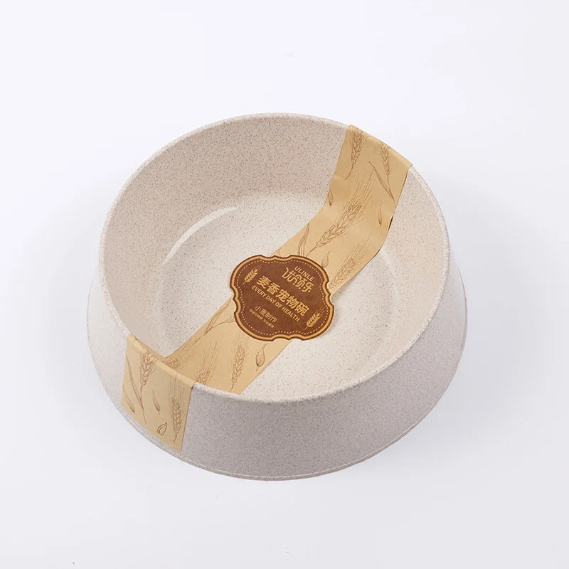Small and Medium Dog Food Grade Wheat Straw Pet Bowl Environmental Protection Feeding Feeder Cat | Дом и сад