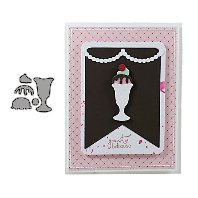 CH Мороженое Новый дизайн ремесло металлические Вырубные штампы Скрапбукинг