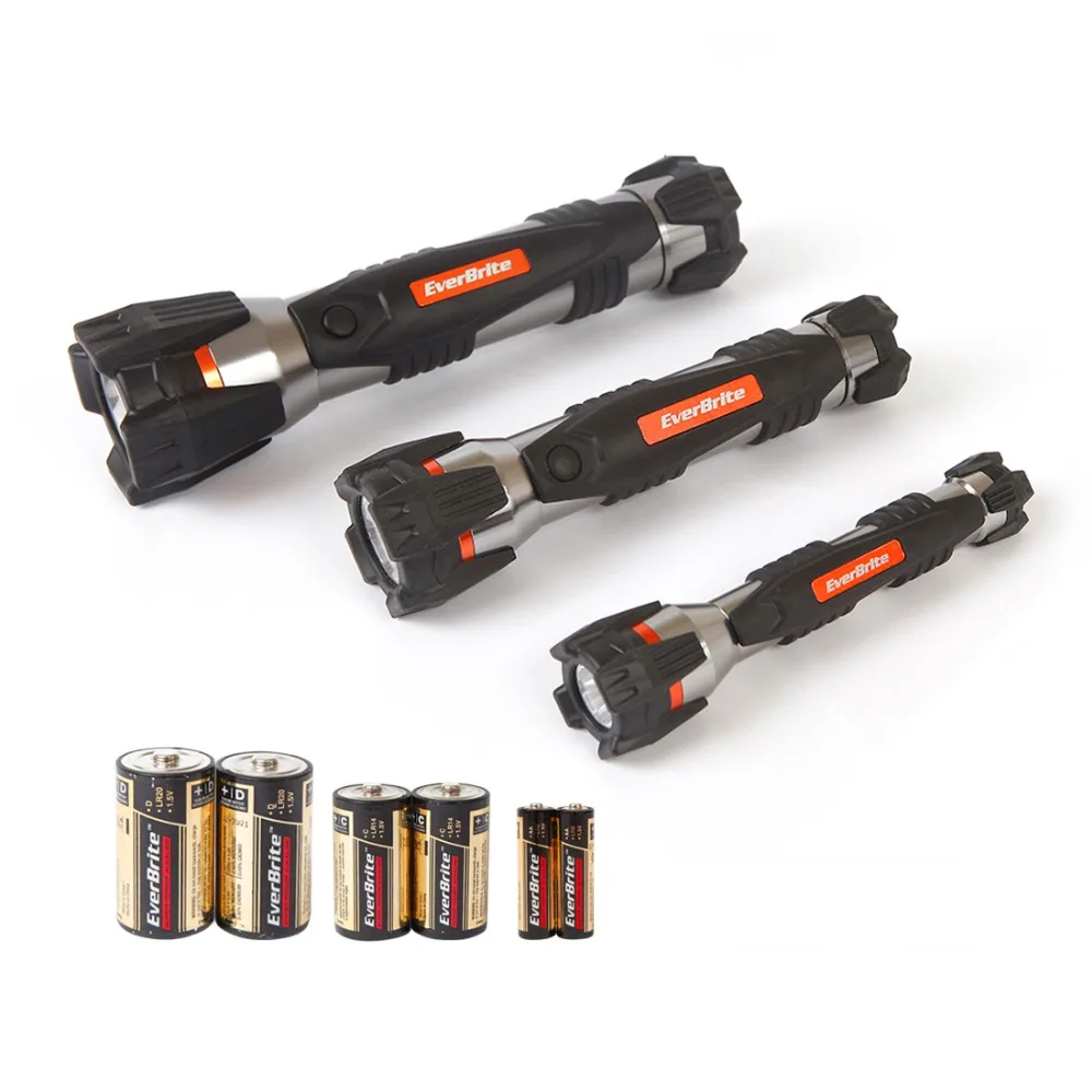 

EverBrite LED Flashlight 1W 2C Aluminum flashlight Waterproof Torch Light