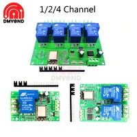 esp8266 wifi 124 channel relay module esp 12f development board dc 5v 7 28v 30a for smart home wireless control